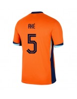 Nederland Nathan Ake #5 Hjemmedrakt EM 2024 Korte ermer